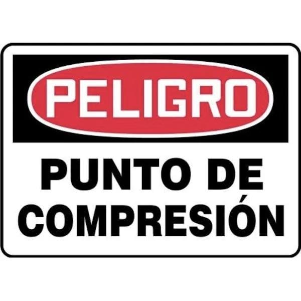 Accuform OSHA DANGER Safety Sign PINCH POINT SHMEQM017XV - main